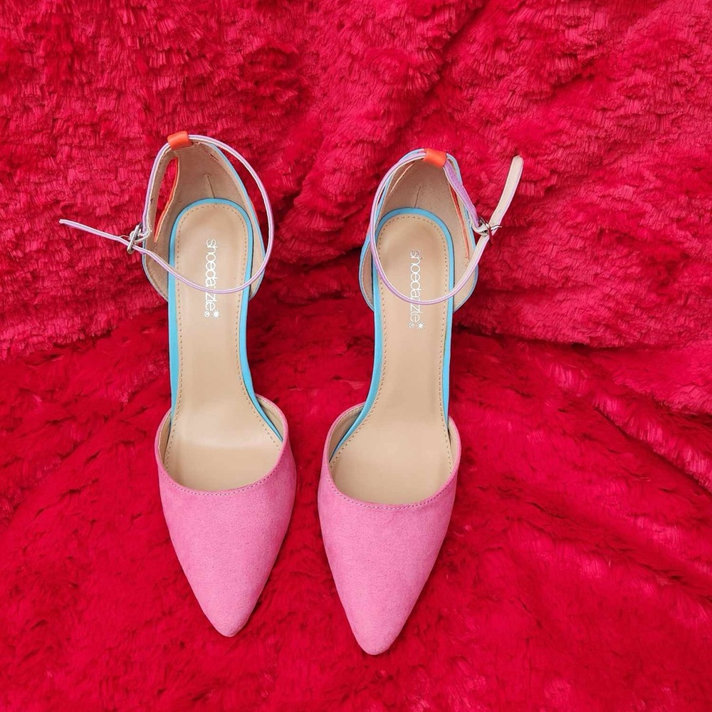 Multi colored heels. Worn once.